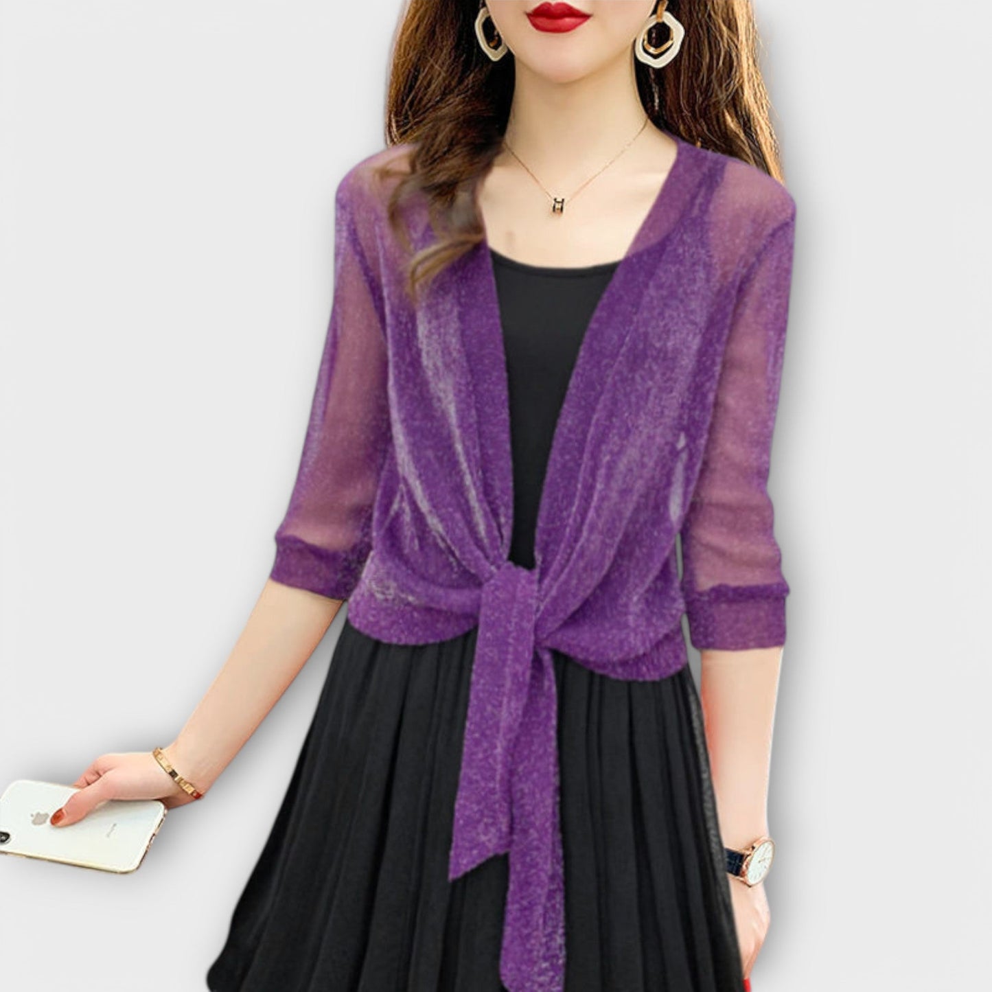 Olivia - Open Front Blouse