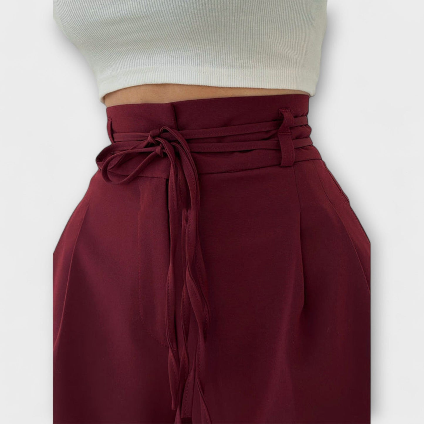 מכנסי טרנינג נשים עם חוט קשירה